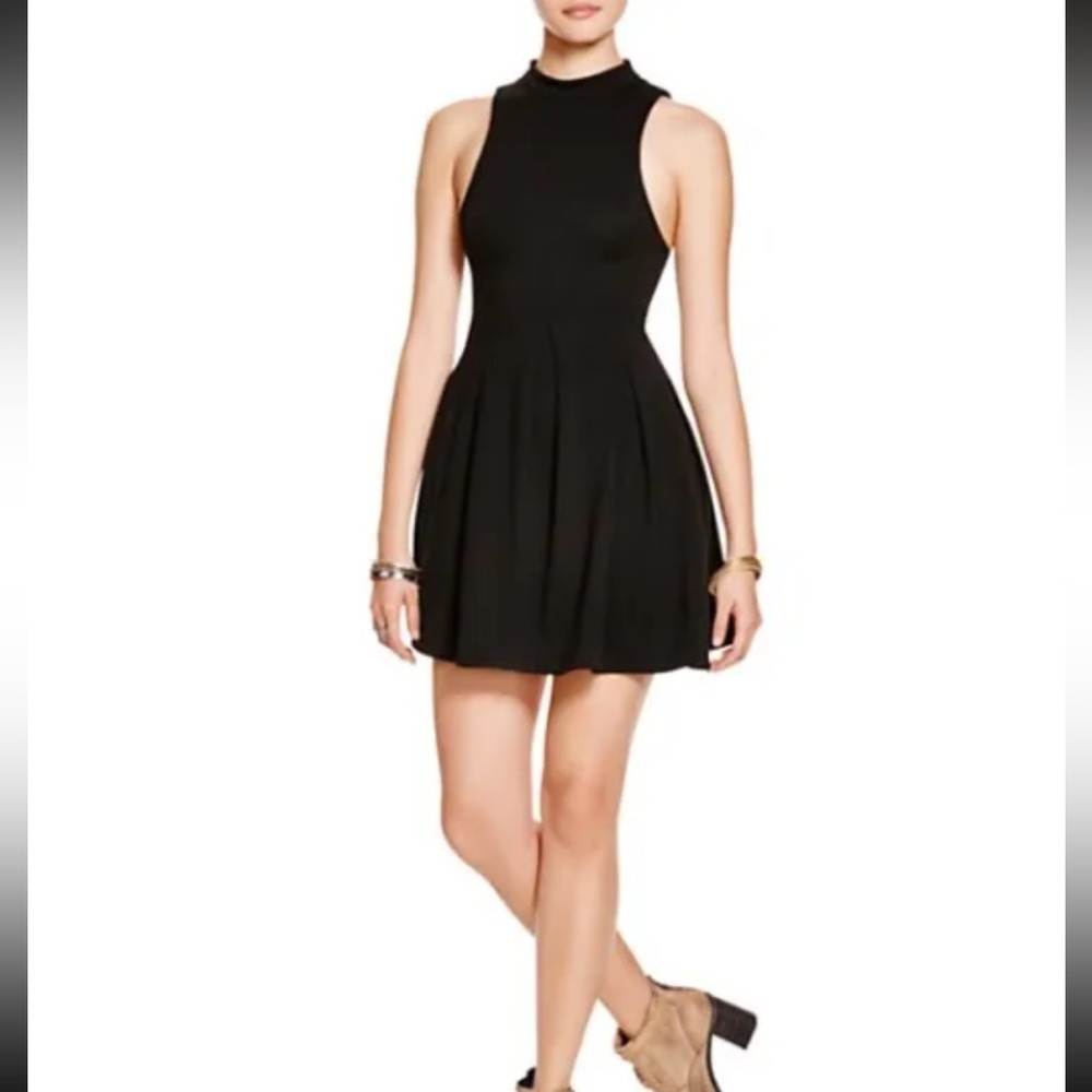 NWT FREE PEOPLE Cha Cha Layla Ponte Fit & Flare Skater Dress